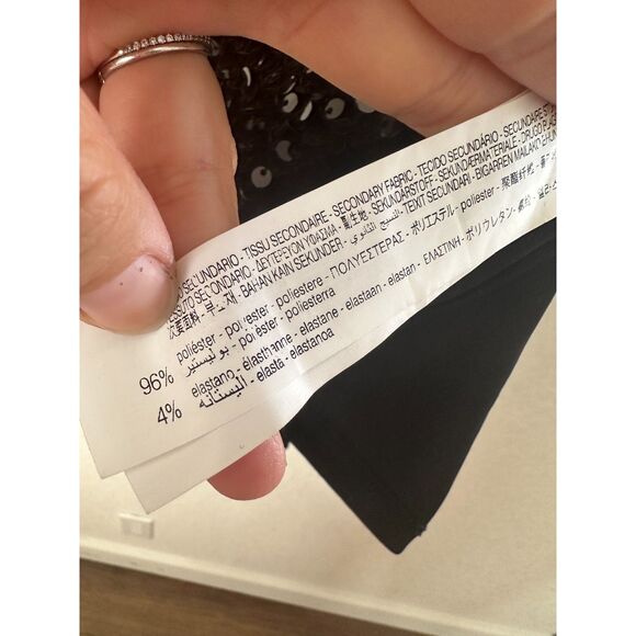 ZARA SEQUINED VELVET BLAZER DRESS NWT Size XS - Picture 14 of 15